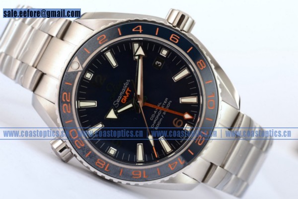 1:1 Replica Omega Seamaster Planet Ocean 600M Co-axial GMT Watch Steel 232.30.44.22.03.001(KW)