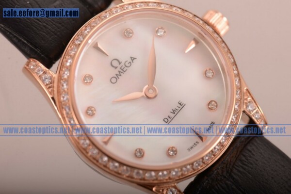 Replica Omega De Ville Prestige Watch Rose Gold 424.55.33.20.55.002I