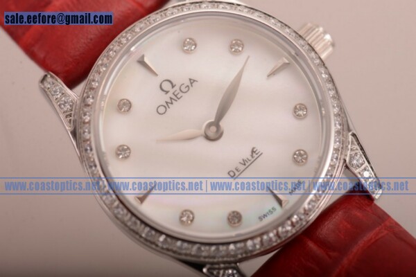 Replica Omega De Ville Prestige Watch Steel 424.15.33.20.55.001W
