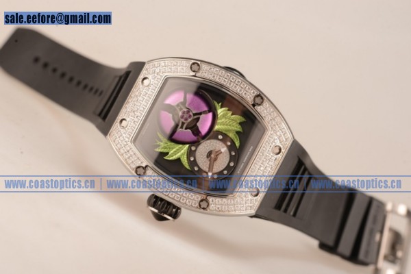 1:1 Replica Richard Mille RM19-02 Tourbillon Fleur Watch Steel RM19-02