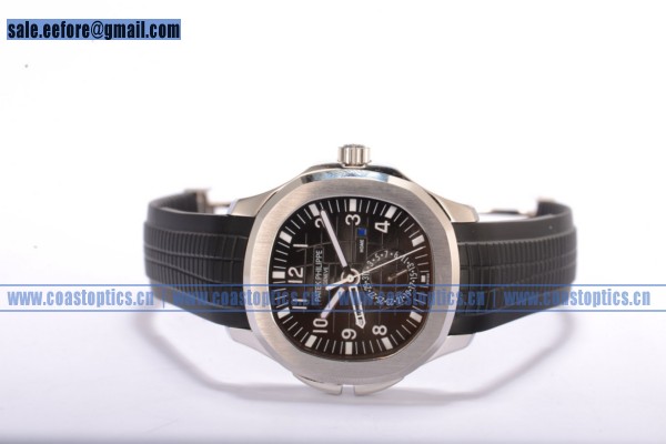 1:1 Perfect Replica Patek Philippe Aquanaut Travel Time Watch Steel 5164A-001 - Click Image to Close