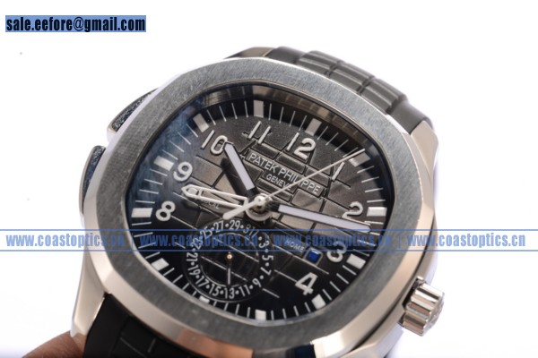 1:1 Perfect Replica Patek Philippe Aquanaut Travel Time Watch Steel 5164A-001 - Click Image to Close