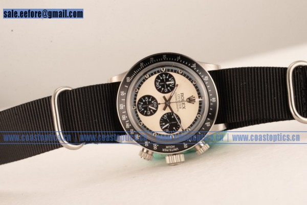 Replica Rolex Daytona Vintage Chrono Watch Steel 3646 blkdn