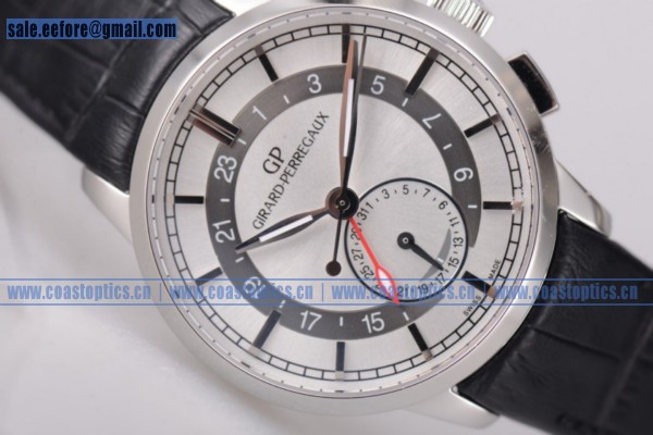 Girard Perregaux 1966 Dual Time Watch Steel 49544-52-231-BB62 White Best Replica