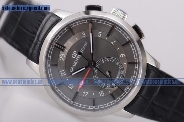 Best Replica Girard Perregaux 1966 Dual Time Watch Steel 49544-52-231-BB61 Grey