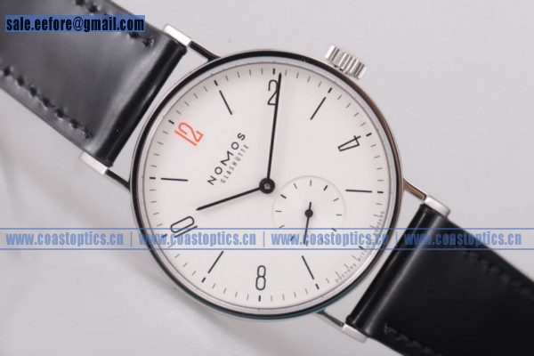 Nomos Glashutte Tangente 33 Best Replica Watch Steel 122R White Dial