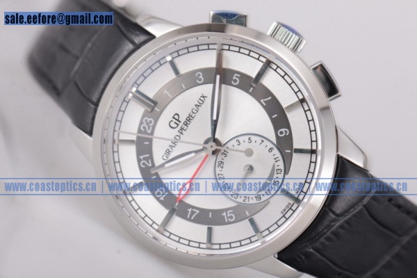 Girard Perregaux 1966 Dual Time Watch Steel 49544-52-231-BB62 Best Replica