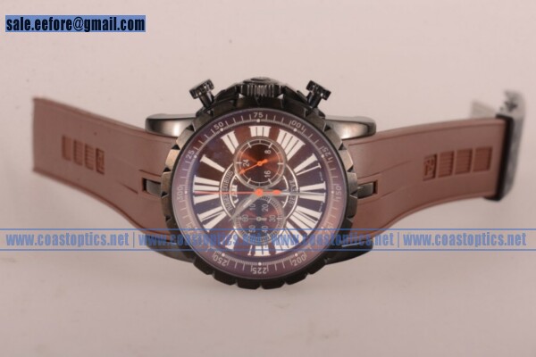 Replica Roger Dubuis Excalibur Chrono Watch PVD EX49-79-59-00/0AR01/B - Click Image to Close