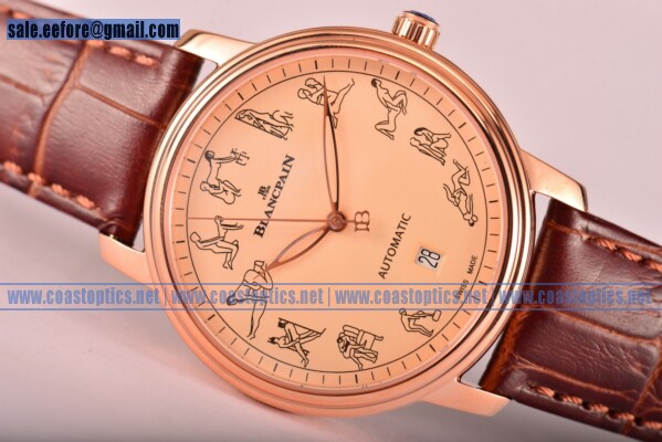 Best Replica BlancPain Le Brassus Watch Rose Gold 2322-3632-51B