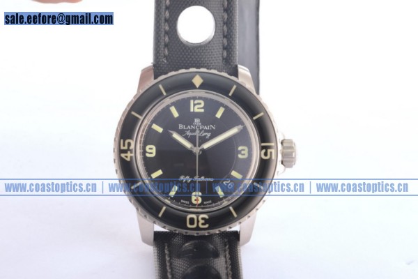 1:1 Perfect Replica Blancpain Fifty Fathoms Watch Steel 5015-1130-52b (ZF) - Click Image to Close