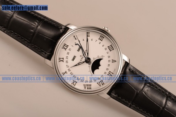 1:1 Replica BlancPain Villeret Watch Steel 6654-1127-55B (AAAF)