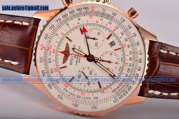 Perfect Replica Breitling Navitimer GMT Watch Rose Gold rb044121/bd30-1ltbl