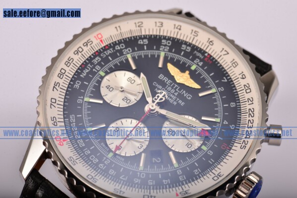 Breitling Navitimer GMT Watch Perfect Replica Steel ab044121/bd24-1lt - Click Image to Close