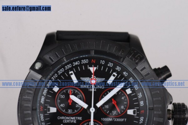Breitling Replica Super Avenger Chrono Watch PVD E1337010/B930 - Click Image to Close