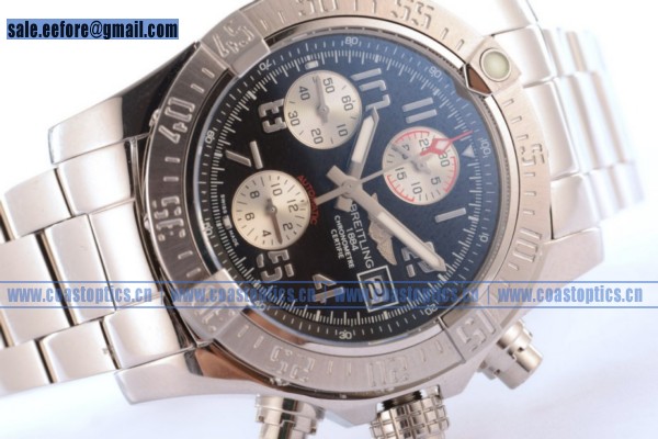 Perfect Replica Breitling Super Avenger II Watch Steel A1337111/BC29/168A (GF)