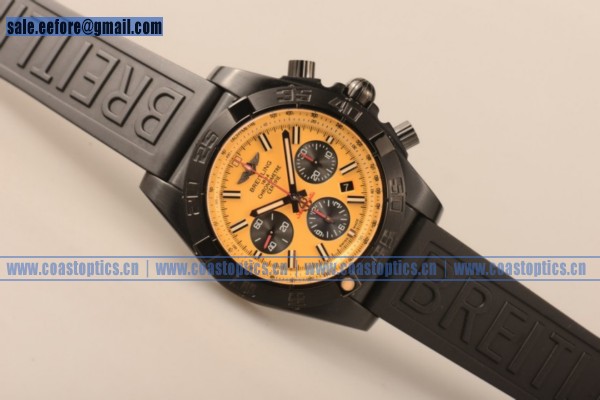 Perfect Replica Breitling Chronomat B01 44 Blacksteel Chrono Watch PVD MB0111C3/I531-262S