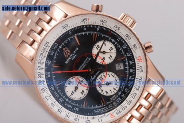Breitling Montbrillant Legende Perfect Replica Watch Rose Gold C2334021/B880