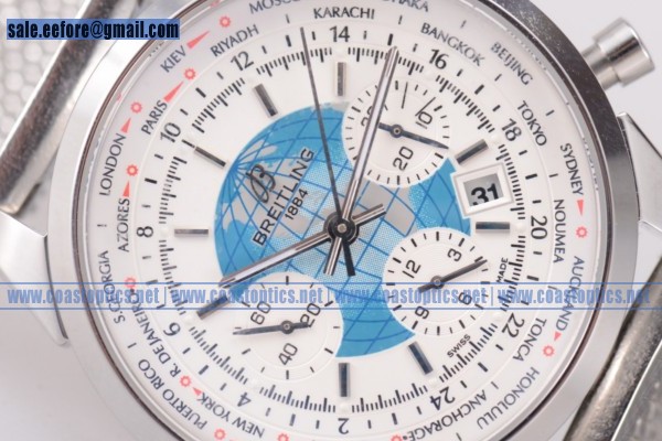 Breitling Transocean Chronograph Unitime Perfect Replica Watch Steel AB0510U0/A732-150A (GF)