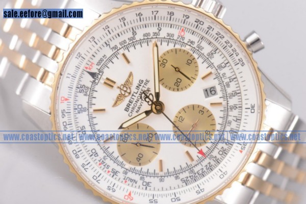 Breitling Navitimer 01 Perfect Replica Watch Two Tone D2332212-G5-431D (GF)