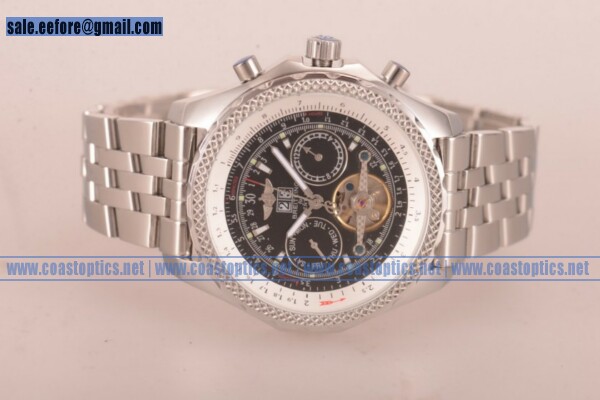 Replica Breitling Bentley Tourbillon Special Edition Watch Steel L18841/Ws - Click Image to Close