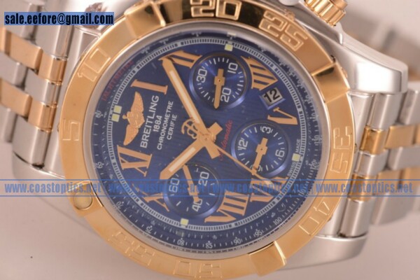 Perfect Replica Breitling Chronomat B01 Chrono Watch Yellow Gold CB011012.C784.375C