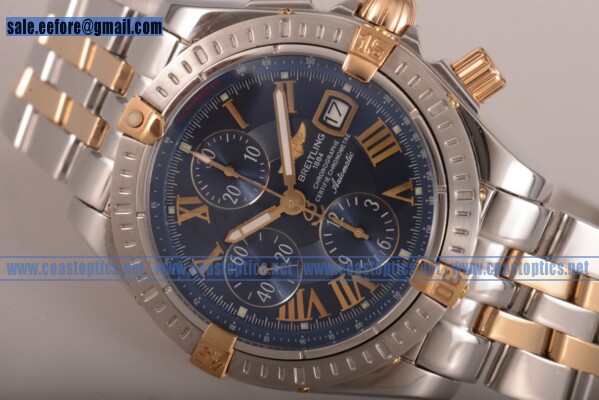 Perfect Replica Breitling Chronomat Evolution Chrono Watch Two Tone B1335611/B720