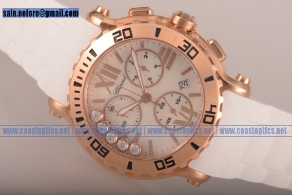 Chopard Happy Sport Watch Rose Gold 283581-5003 Perfect Replica (ZF)