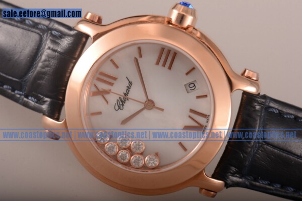 Replica Chopard Happy Sport Watch Rose Gold 274189-5010