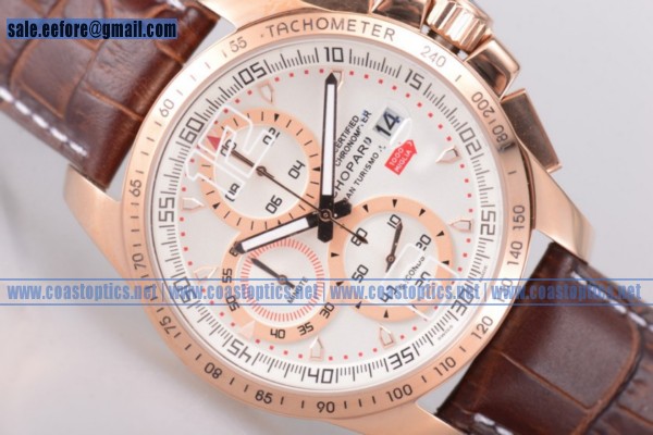 Chopard Replica Mille Miglia GT XL Chronograph Watch Rose Gold 161268-5006