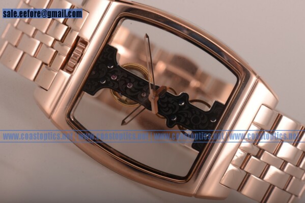 Replica Corum Golden Bridge Watch Rose Gold 313.150.55/V100 FK02