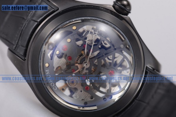Corum Bubble Skeleton Watch PVD Replica 082.130.20.bblk