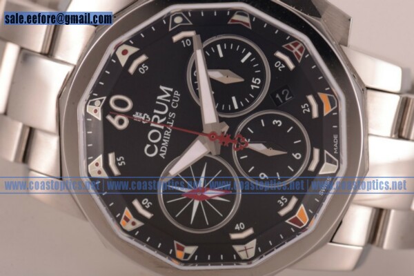 1:1 Replica Corum Challenger Chrono Watch Steel Case 753.693.20/V701 AB92