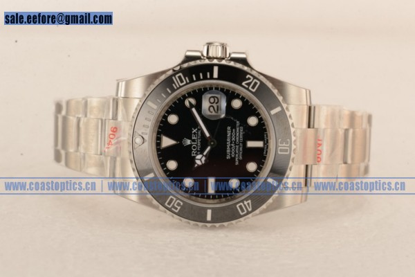 1:1 Clone Rolex Submariner Watch 904Steel 116610LN (N00B) - Click Image to Close