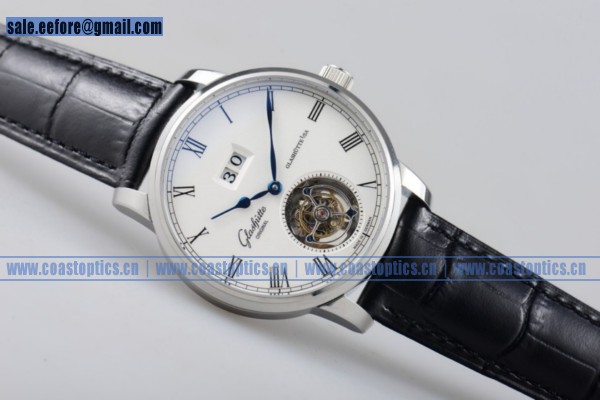 Glashutte Senator Meissen Tourbillon Watch Steel 94-03-04-04-03