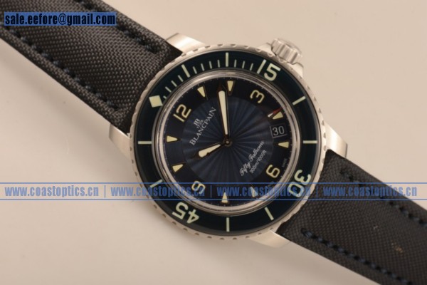 1:1 Clone Blancpian Fifty Fathoms Automatic Watch Steel 5015d-1140-52b