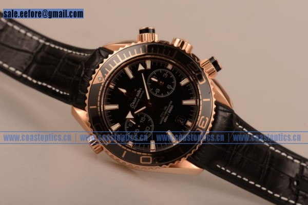 1:1 Replica Omega Planet Ocean 600M Co-Axial Master Chronometer Chrono Watch Rose Gold 215.63.46.51.01.001RGL (EF)