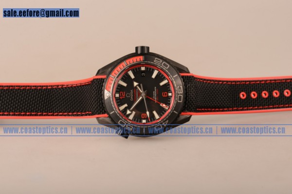 Perfect Replica Omega Seamaster Planet Ocean GMT Deep Black Watch PVD 215.92.46.22.01.003 (EF) - Click Image to Close