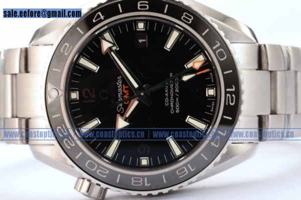 1:1 Clone Omega Seamaster Planet Ocean 600M Co-axial GMT Watch Steel 232.30.44.22.01.001(KW) - Click Image to Close
