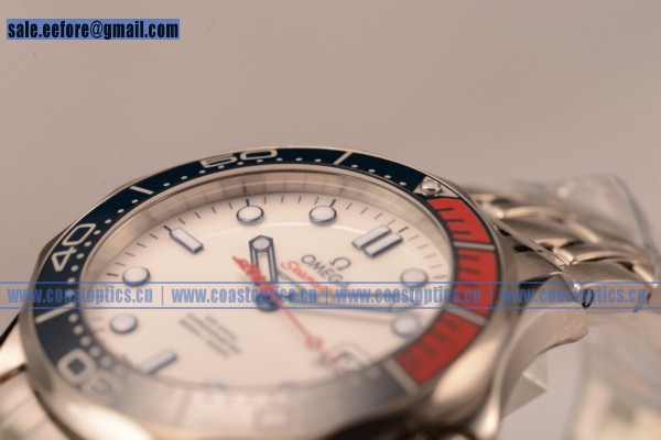 Omega Seamaster Diver 300M 'Commander's Limited Edition Clone Omega Automatic Movement 1:1 Clone With Date Ceramic Bezel(BP) - Click Image to Close