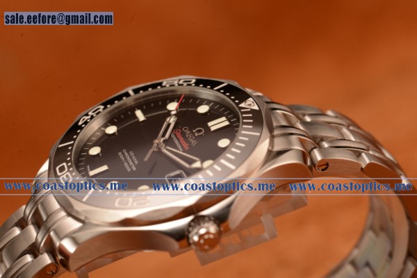 Omega Seamaster 300m Swiss Eta 2824 Automatic Steel Case With Black Dial And Ceramic Bezel - Click Image to Close