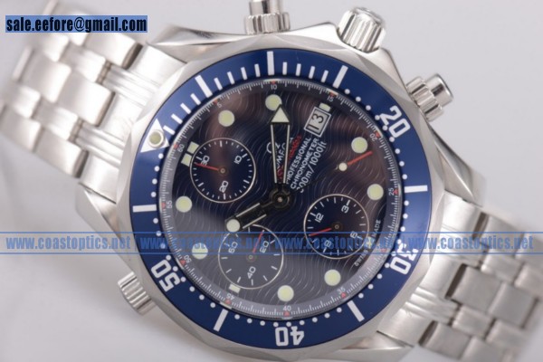 Omega Perfect Replica Seamaster James Bond 007 Limited Edition Chrono Watch Steel 213.30.42.40.01.001
