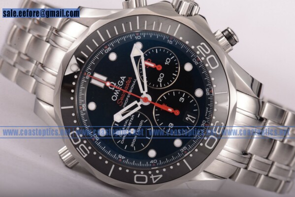 Omega Perfect Replica Seamaster Diver 300M Co-Axial Watch Steel 212.30.44.50.01.001 (GF)