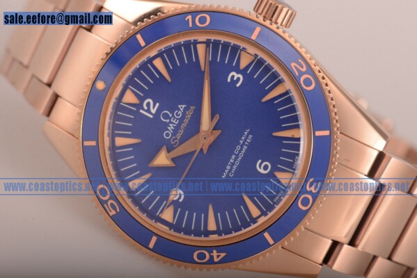 Omega Best Replica Seamaster 300 Master Co-Axial Watch Rose Gold 233.60.41.21.02.001