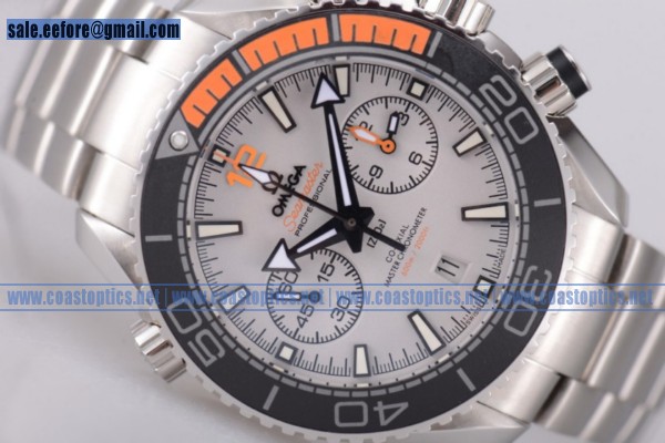 1:1 Omega Seamaster Planet Ocean 600M Master Chronometer Chronograph Watch Steel 215.90.46.51.99.001 1:1 Replica (EF)
