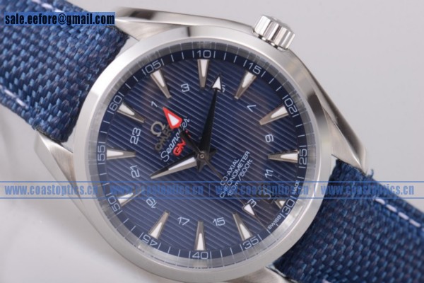 Perfect Replica Omega Seamaster Aqua Terra 150M GMT Watch Steel 231.10.43.22.03.004 (EF)