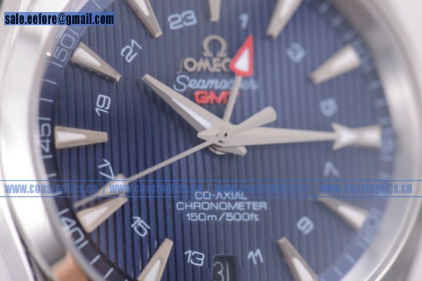 Perfect Replica Omega Seamaster Aqua Terra 150M GMT Watch Steel 231.10.43.22.03.004 (EF) - Click Image to Close