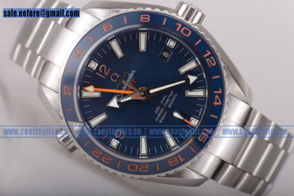 Omega 1:1 Replica Seamaster Planet Ocean 600m Co-axial GMT Watch Steel 232.30.44.22.03.001 (KW)