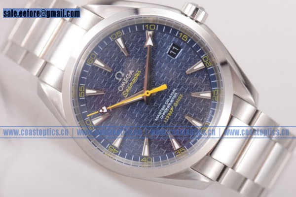 Perfect Replica Omega Seamaster Aqua Terra 150 M Watch Steel 231.10.42.21.03.006 Blue Dial (EF)