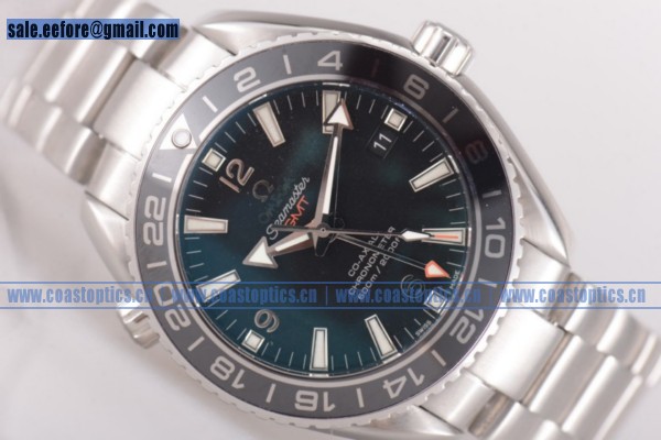 Omega Seamaster Planet Ocean GMT Watch Steel 232.30.44.22.01.001 Perfect Replica (BP)
