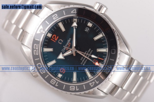 Perfect Replica Omega Seamaster Planet Ocean GMT Watch Steel 232.30.44.22.01.002 (BP)
